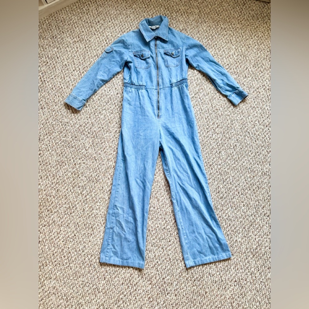 Zz Mizz Lizz Denim Jean jumpsuit vintage southwestern